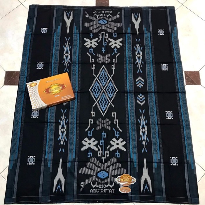 Sarung Abu Rif'At Songket Silver Sarung Abu Rifat Songket Silver Asli 100%