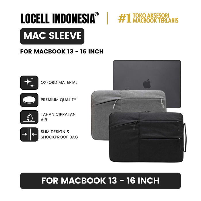 Tas Laptop Macbook Air 13 - Sleeve Case Macbook M1 2020 Macbook Pro 15