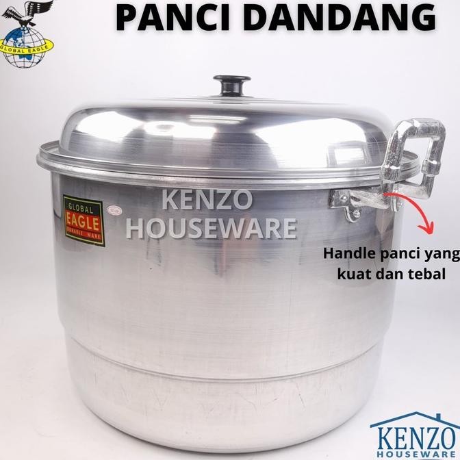 PANCI KUKUS LANGSENG 40 45 50 CM KUKUSAN DANDANG ALUMINIUM BESAR GLOBAL EAGLE