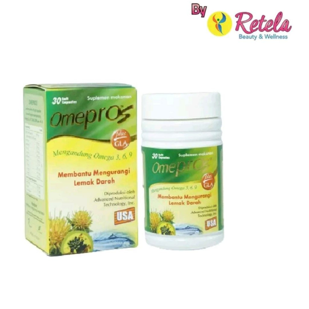 Omepros 1 Botol isi 30 Soft Capsul/ Minyak Ikan