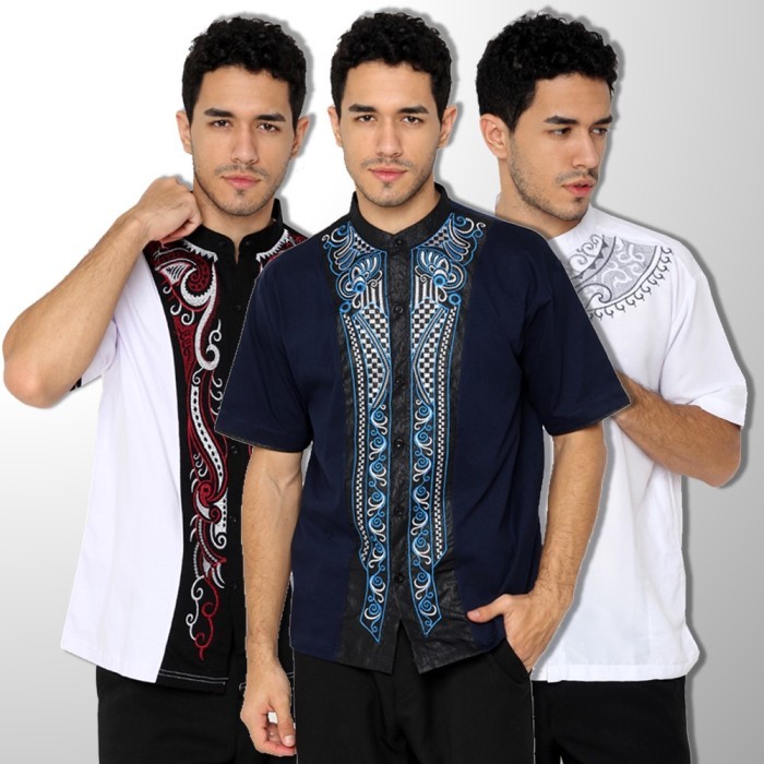 BAJU KOKO FASHION KATUN HIJAU LUMUT KKS 06