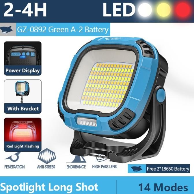 Senter Smiling Shark GZ0892A SmilingShark GZ 0892A COB Worklight Magne