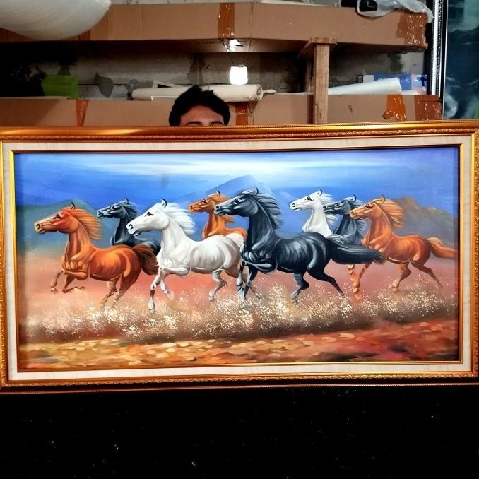 Lukisan kuda lari 8 ekor