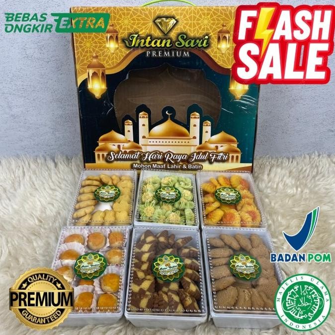 

PAKET KUE KERING INTAN SARI PARCEL KUE KERING PAKET KUE LEBARAN MURAH