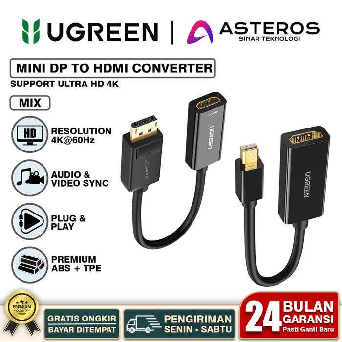 Kabel Display Port / Mini DP To HDMI Female / Male, DP To DP Ultra HD