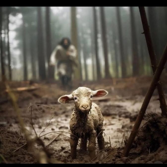 Lukisan kanvas yesus 100x90 cm