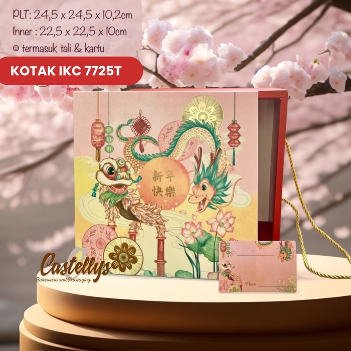 `````````] Kotak Box Imlek IKC 7725T Kotak Tali Hampers Kue Sincia CNY