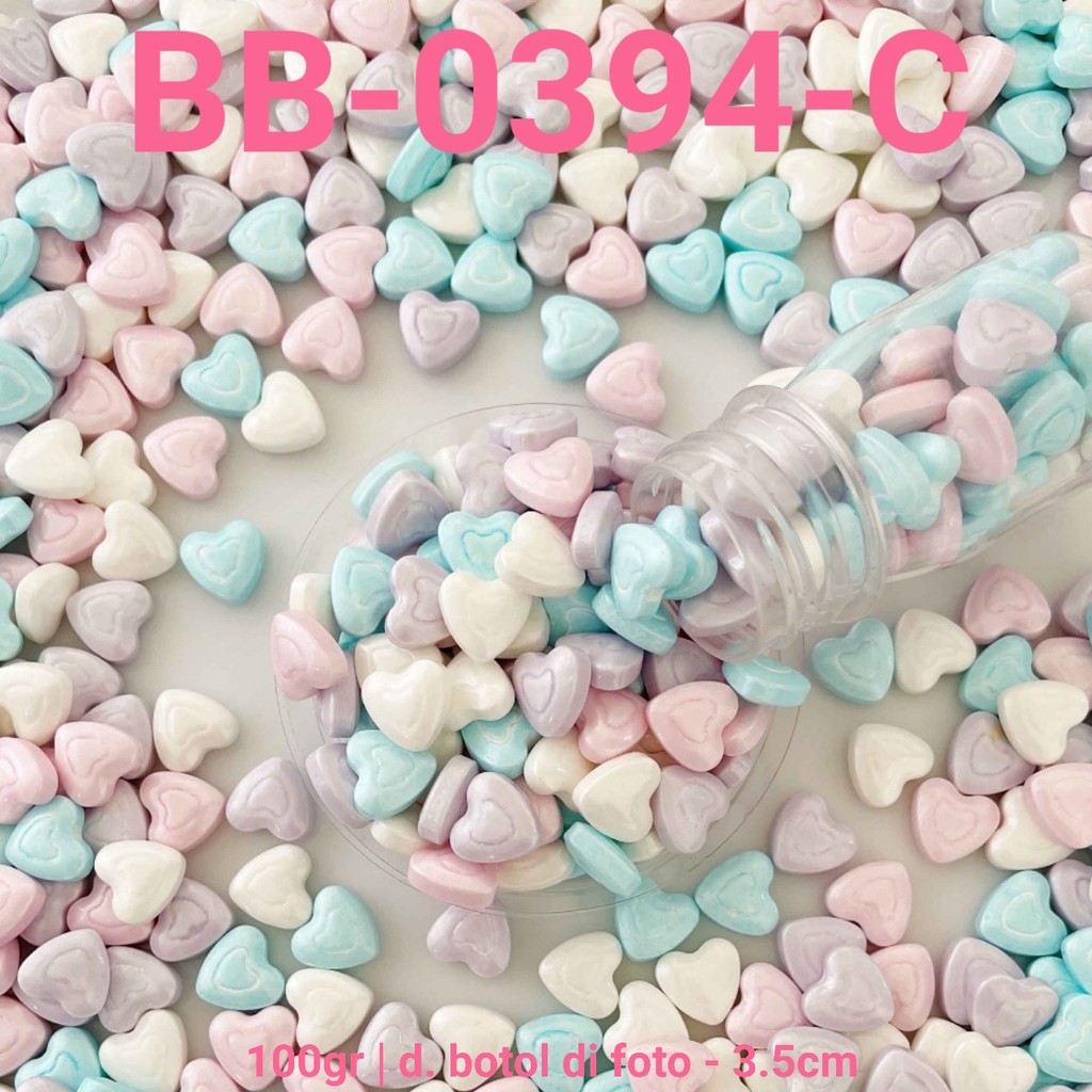 

GR-BB-0393 Sprinkles sprinkle springkel 100gr hati love valentine (sprinkles)