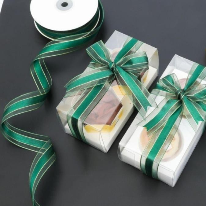 

!!!!!!] Pita Saten Mix Organdi Premium List Green Gold 2,5cm