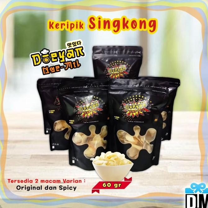 

:>:>:>:>] Keripik Singkong Asin Makanan Snack Ringan Asin Pedas Original #M