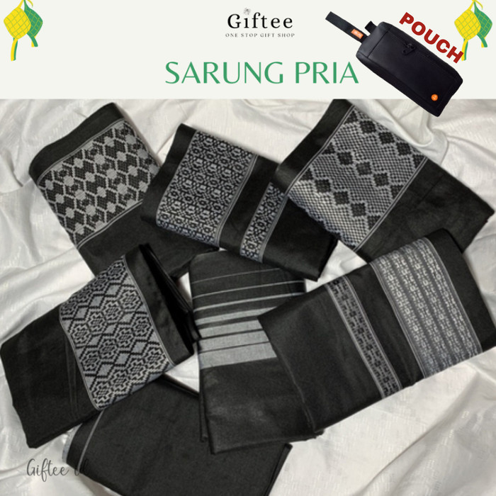 

SARUNG TENUN PRIA DEWASA PREMIUM WARNA HITAM POLOS MOTIF ISLAM MUSLIM