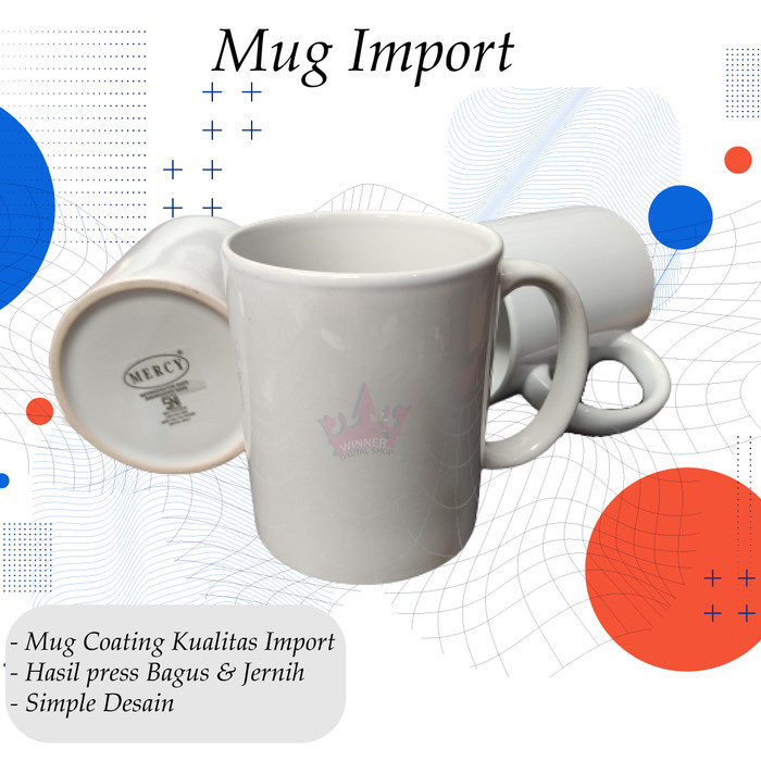 KHUSUS GRAB Mug Polos Coatingan Mug Custom Mug Sublim Mug Siap Press Per Lusin