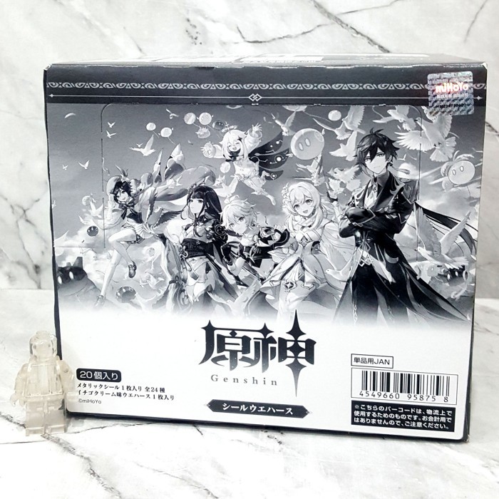 GENSHIN Seal Cards Wafers [20/BOX] Albedo Alhaitham Xiao Tartaglia Zhongli Metallic Sticker