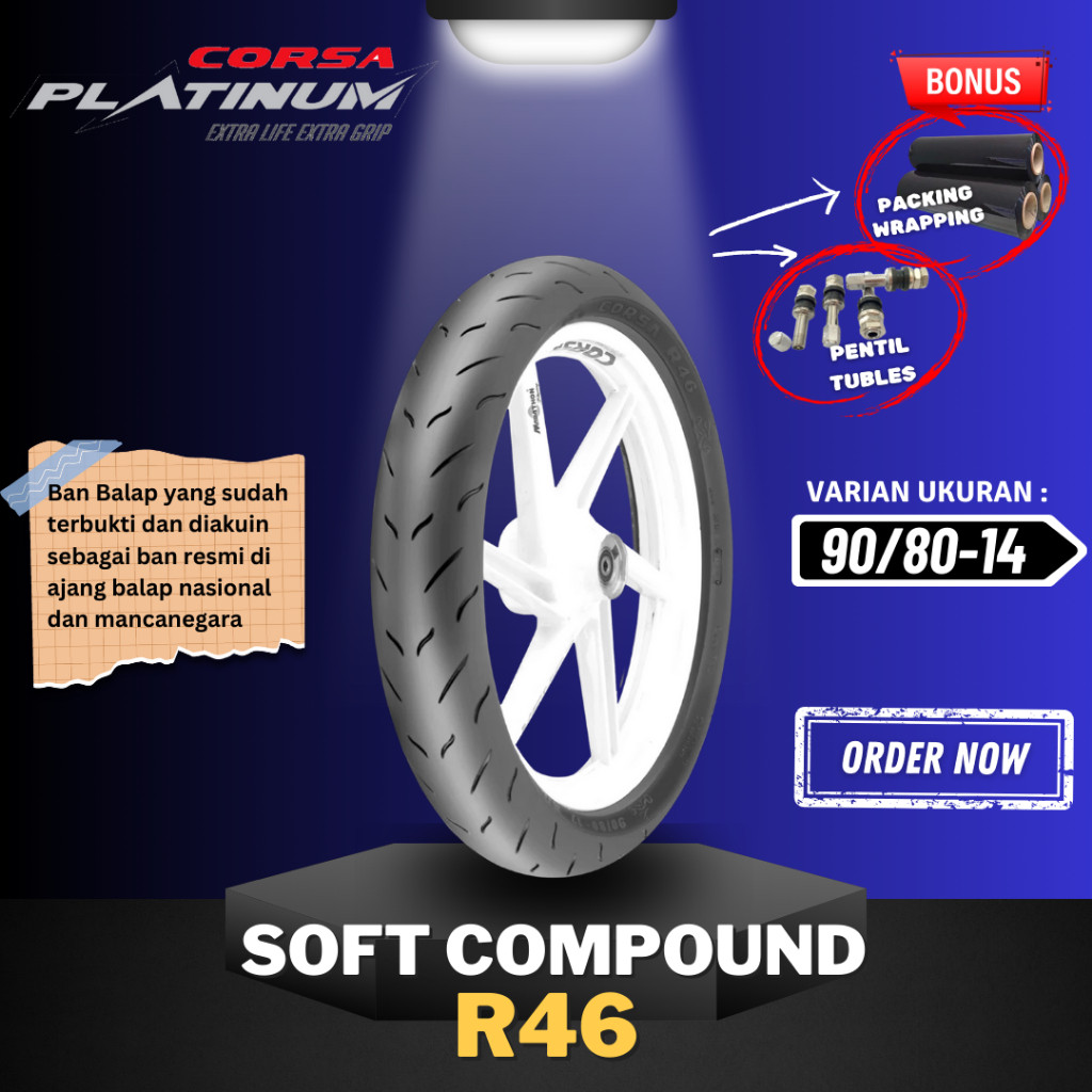 [READY COD] BAN FDR SPORT MP27 MP76 RING 14 / BAN FDR MP27 MP76 SOFT COMPOUND RING 14 / BAN TUBELESS