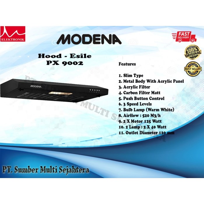 Cooker Hood Modena PX 9002 - Slim Hood Modena