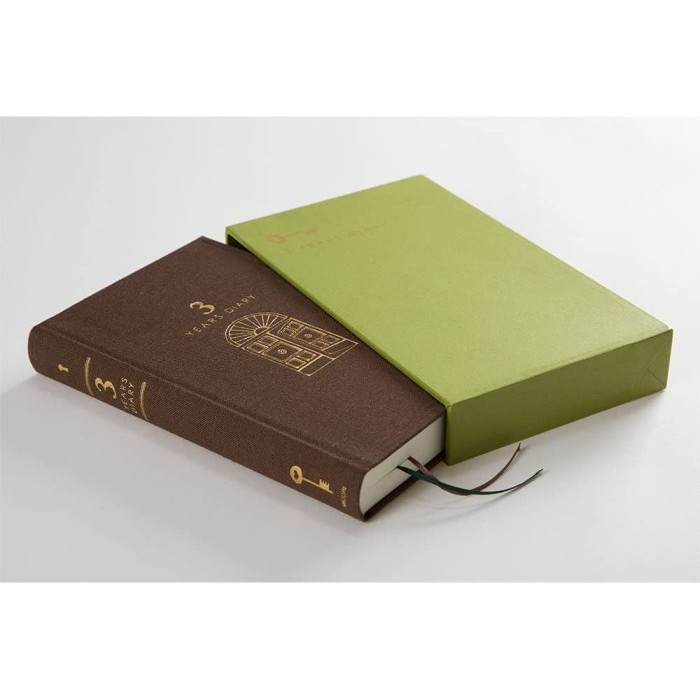 

Midori 3 Year Door Journal Diary / Agenda / Planner Book Years