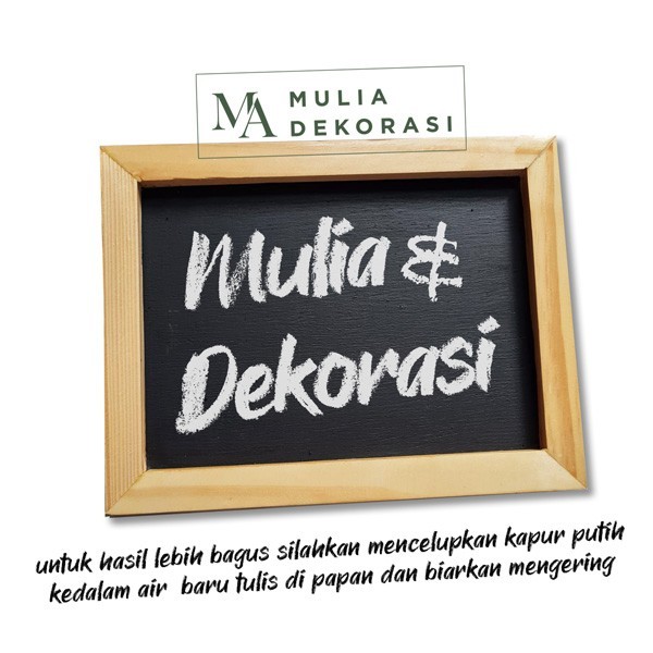 

Papan Tulis Hitam Mini Dekorasi Bakckdrop Lamaran Nikahan+kapur putih