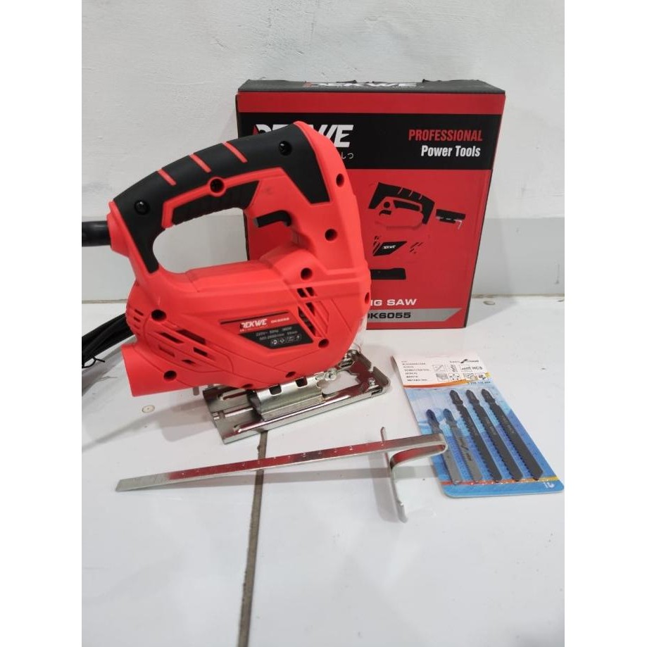 DEWALT MESIN GERGAJI POTONG JIGSAW TRIPLEK KAYU BESI PVC DEKWE DK6055
