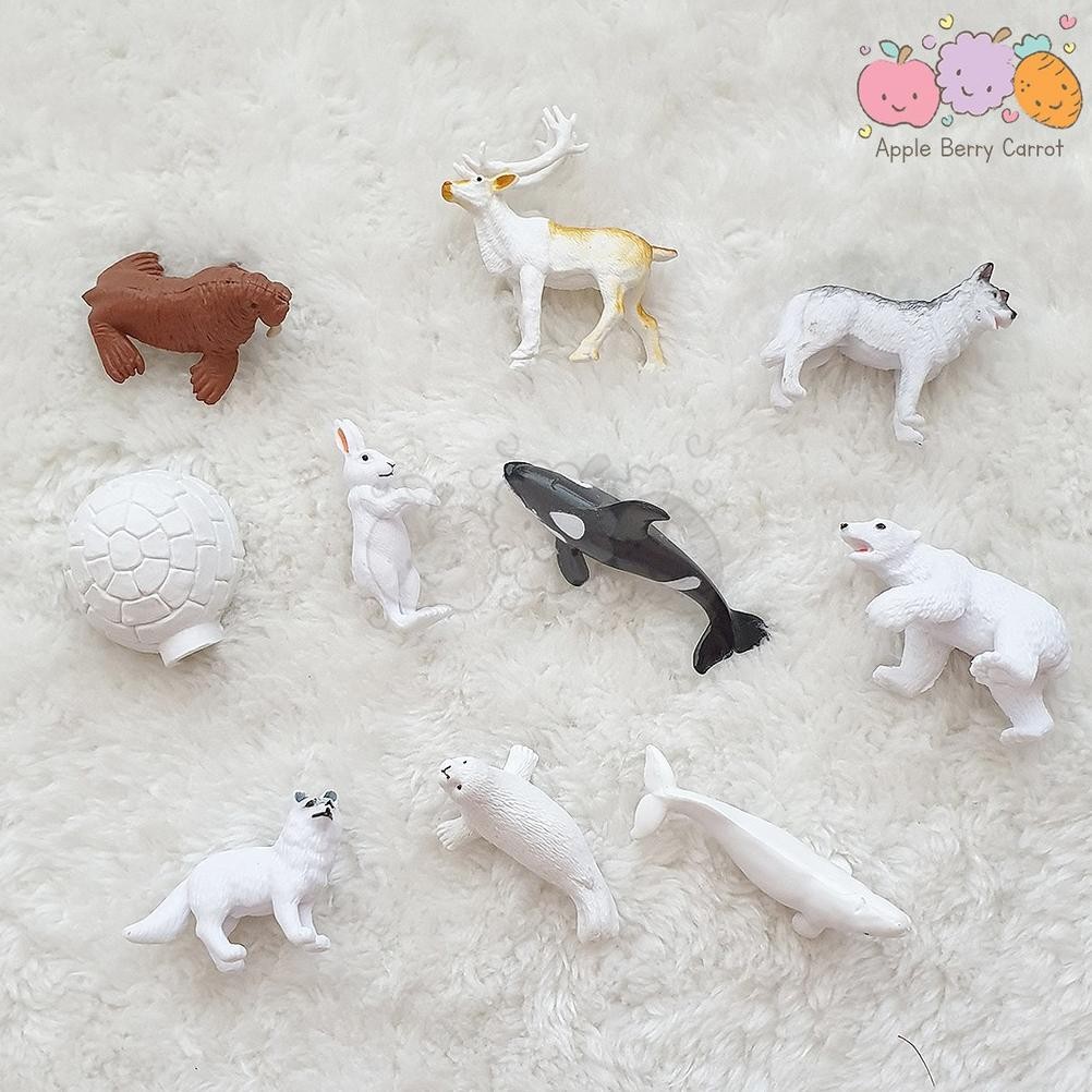 ARCTIC ANIMALS SAFARI LTD FURINE furin hewan snow binatang salju animal Bulk Bag bulkbag