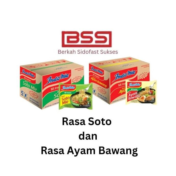 

PAKET 2DUS INDOMIE SOTO DAN AYAM BAWANG-40PCS (80PCS) MIE ORIGINAL