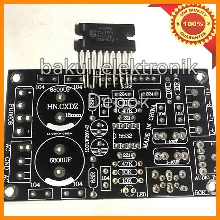 [bak] pcb gainclone tda1521   preamp ne5532buffer