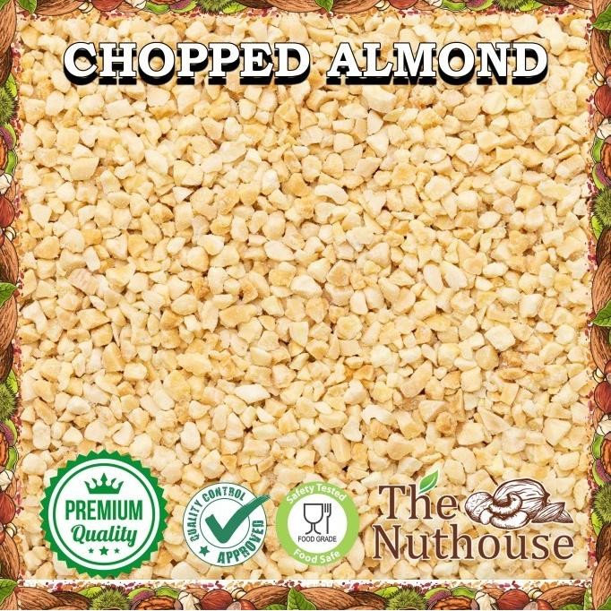 

500gr Almond Blanched Chopped Diced RAW / Kacang Almonds Cacah Mentah Berkualitas