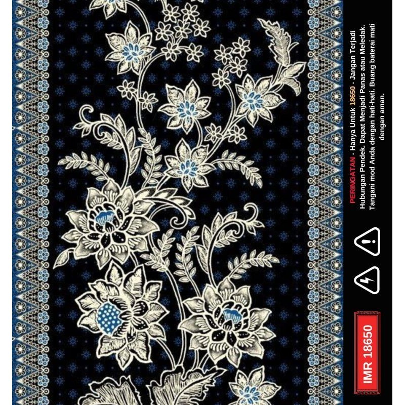 

Terlaris Ambitionstore Stiker Wrap Baterai 18650 Batik Series Pelindung Dan Penghias Untuk Segala Merek Garskin Custom Case Laminasi Tebal COD