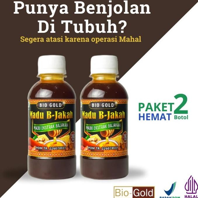 

BUNDLING 2 BOTOL MADU BAJAKAH BIO GOLD PLUS BAWANG DAYAK TEMU PUTIH PROPOLIS BUAH MERAH PAPUA, AKAR BAJAKAH ORIGINAL