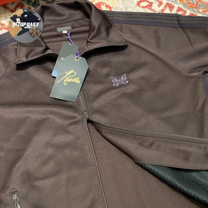 Terbaru Needles Track Jacket Balck & Brown Best Seller