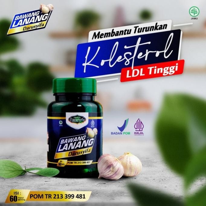 

EXTRAK BAWANG LANANG DARUSYIFA 60 KAPSUL KOLESTEROL / LEMAK DARAH ORIGINAL
