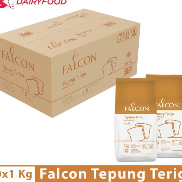 

Falcon Tepung Teru Roti 1 Arton 10 Bag 1 G