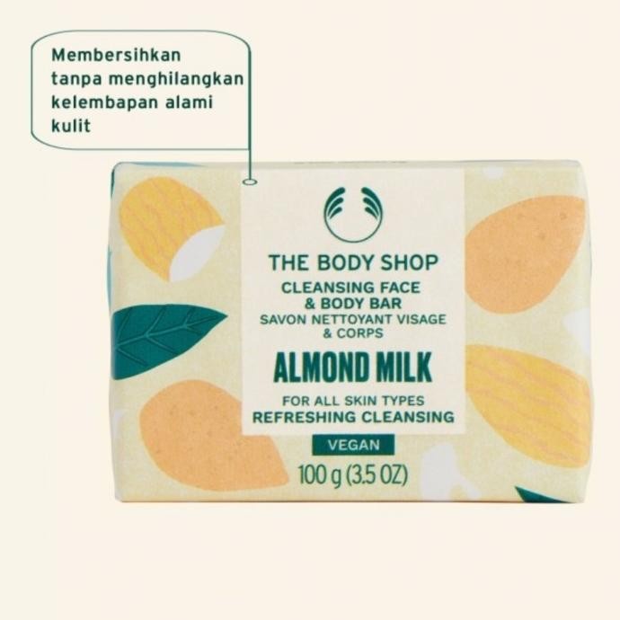 

The Body Shop - Almond Milk & Honey Cleansing Soap Bar 100gr Berkualitas