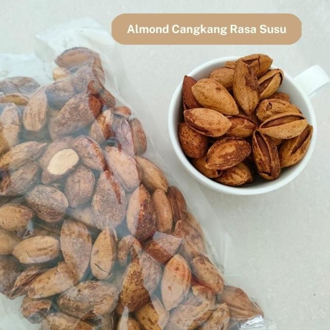 

Kacang Almond Panggang Kulit Susu Roasted Shell 1 kg - Selma Berkualitas