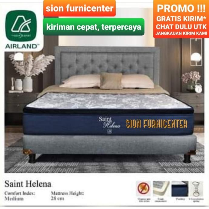 diskon matras airland saint helena 180x200 / kasur airland plus plushtop