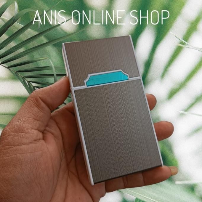 Baru kotak box tempat korek usb elektrik cigarette case lighter A5
