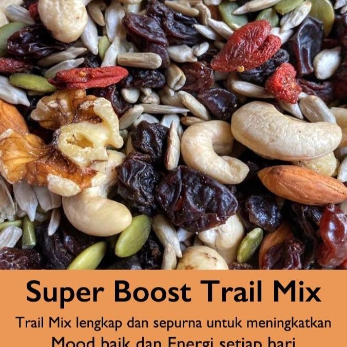 

Trail Mix Complete Neo 1kg (1.000gram) (almond,walnut,sunflower,pumkin,mente,chia eed,gojiberry,cranberry,dark raisin,golden raisin) almond hitam Labu Mete Berkualitas