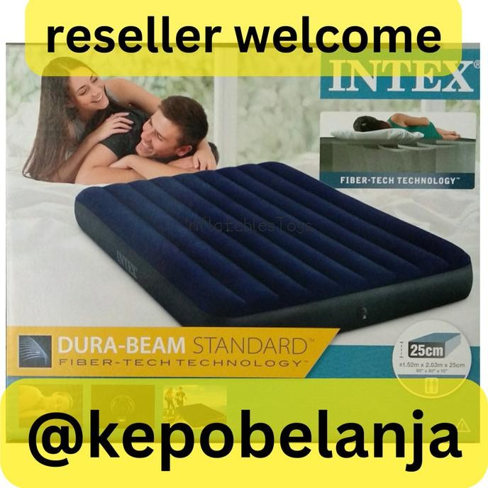 diskon ori kasur angin matras backpacker double besar jumbo intex 64759 murah