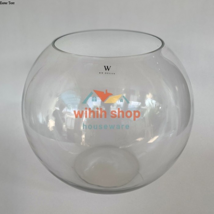 PROMO Aquarium vas bulat kaca Luna C (12 liter)