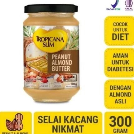 

Tropicana Slim Selai Kacang Almond 300 gr selai Almond Peanut Butter Berkualitas