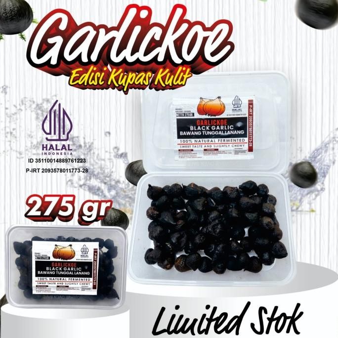 

BLACK GARLIC KUPAS KULIT/BAWANG HITAM TUNGGAL LANANG ORIGINAL