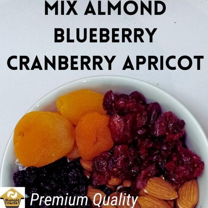 

Mix Almond Blueberry Apricot Cranberry 500GR Berkualitas