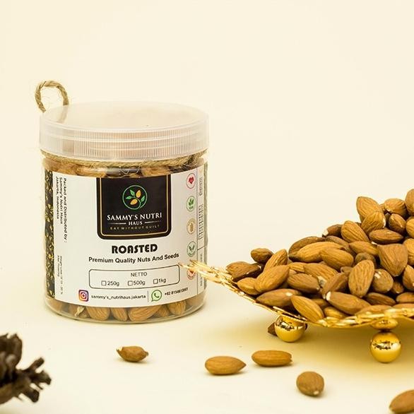 

Roasted UnSalted Almond AUSTRALIA 250g(Kacang Almond Panggang Tawar) Berkualitas