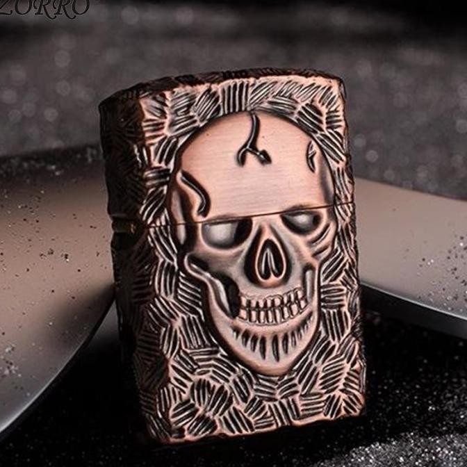Baru Korek Api ZORRO Modern Unik Zorro Skull