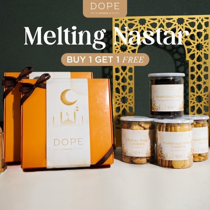 

DOPE Melting Nastar / Paket Hampers Nastar Wijsman Keju Premium / Kue Kering Premium / Camilan Kue Kering / Nastar Keju / Brownies Crispy Premium Chocolate / Lidah Kucing / Sagu Keju / Kue Kacang / Hampers Gift Kue Kering / Hampers Natal / Hampers Hari