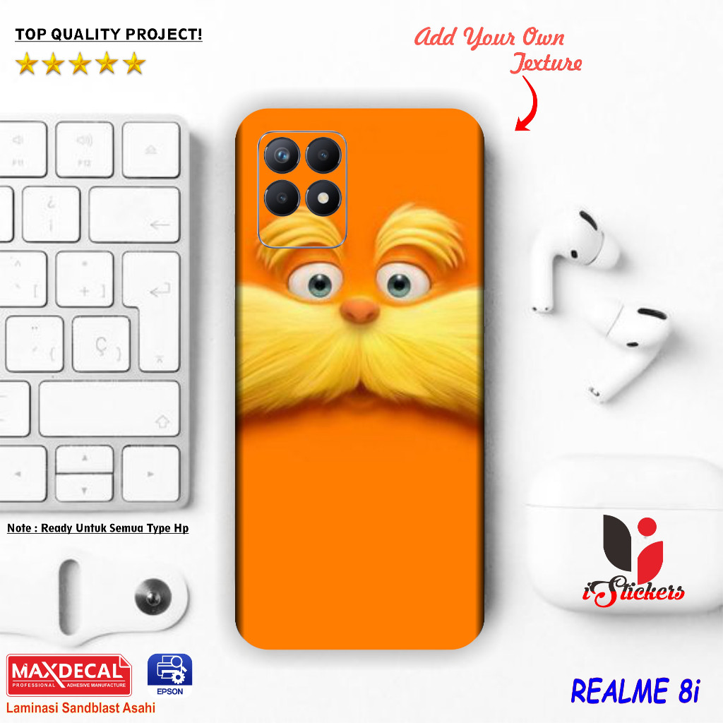 

Premium Cut - Realme 8i Garskin Stiker / Case Custom Terlaris 2PCS/ Fullbody