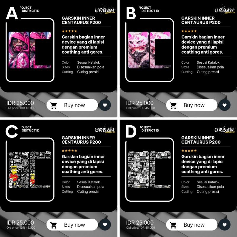 

Terlaris Stiker Interior C P 200 Anti Air Gores Pres Cutting Garskin Custom Case Laminasi Tebal COD