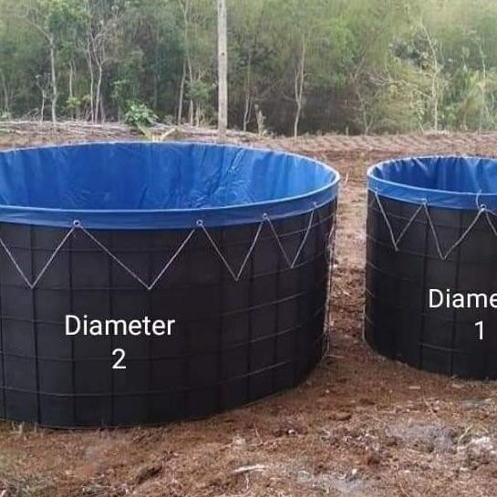 Diskon Kolam Terpal Bulat Orchid Diameter 2 Meter | Tinggi 1,2 Meter