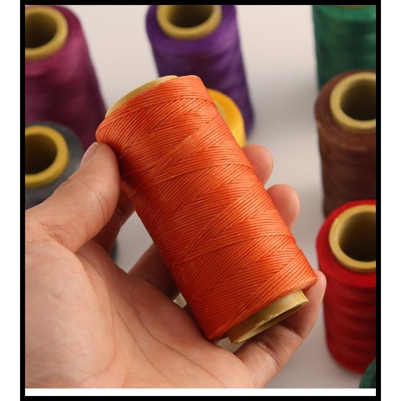 

Terlaris 0,8 Mm Waxed Leather Thread | Benang Jahit Kerajinan Kulit Alat Kulit Good Quality