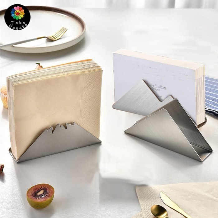 Tempat Tissue Besi Napkin Holder Tempat Tissue Lipat Napkin Holder Napkin Clip Tissue Holder