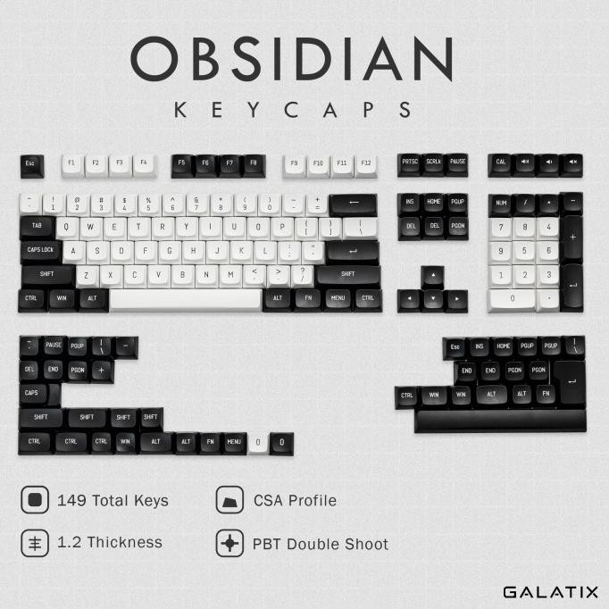TERMURAH - KEYCAPS CSA PROFILE DOUBLE SHOOT